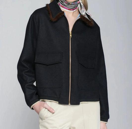 BLACK BOMBER JACKET