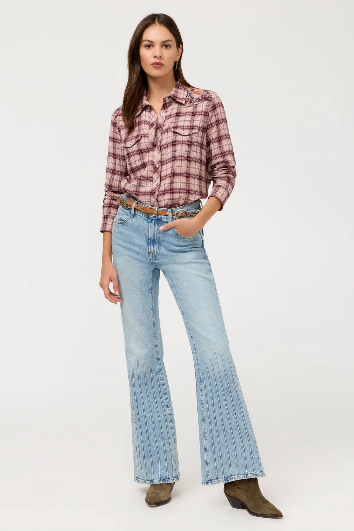 Western Plaid Shirt - Isadora